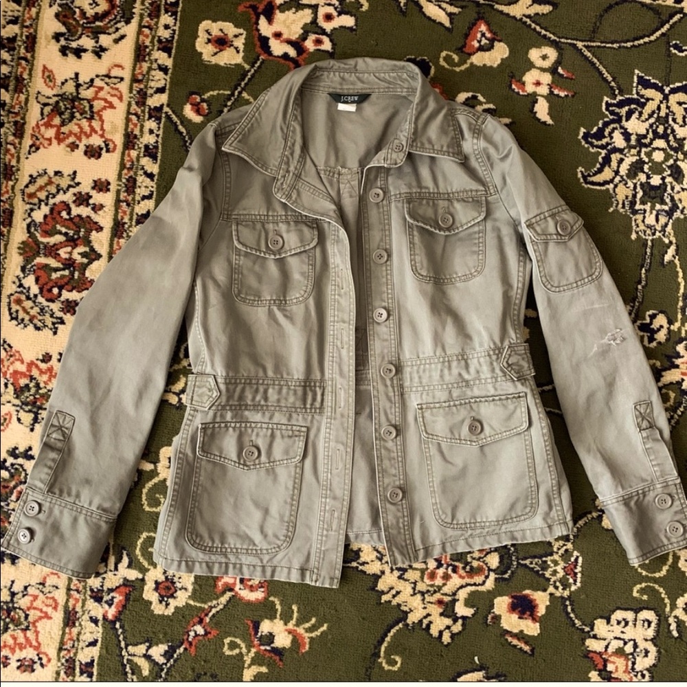Vintage J.Crew military utility jacket sz M